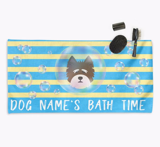 'Bathtime' Personalized Towel for your {breedCommonName}